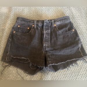 Levi's Charcoal Denim Shorts